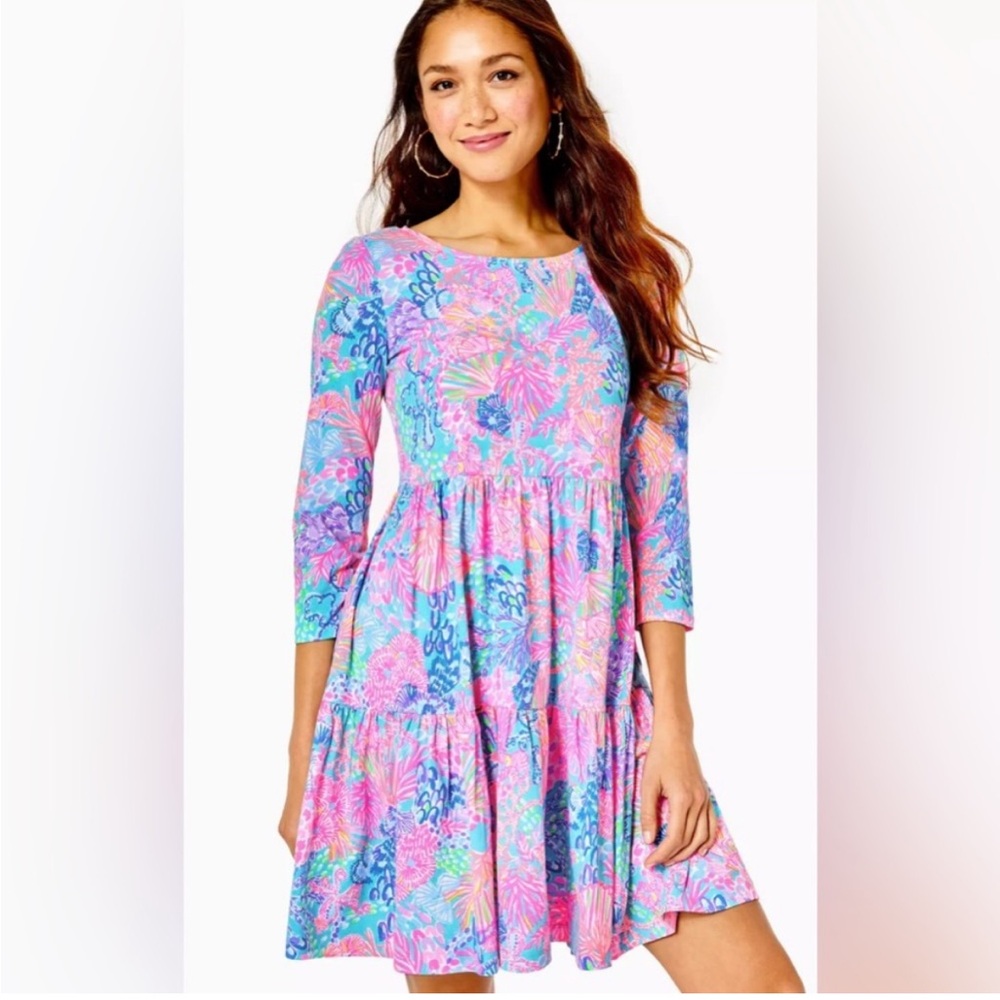 Lilly Pulitzer Geanna Dress Multi Splendor In The Sand